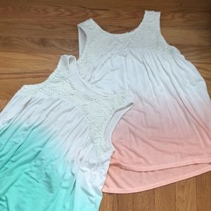2 Justice Girls Flowy Tank Tops